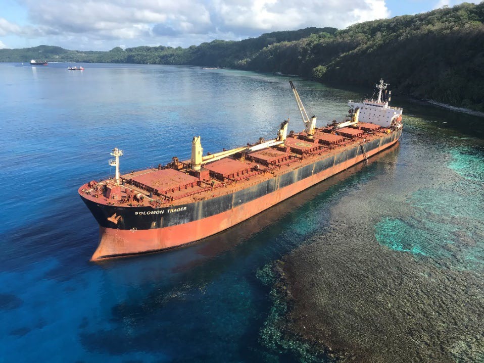The Solomon Trader grounded